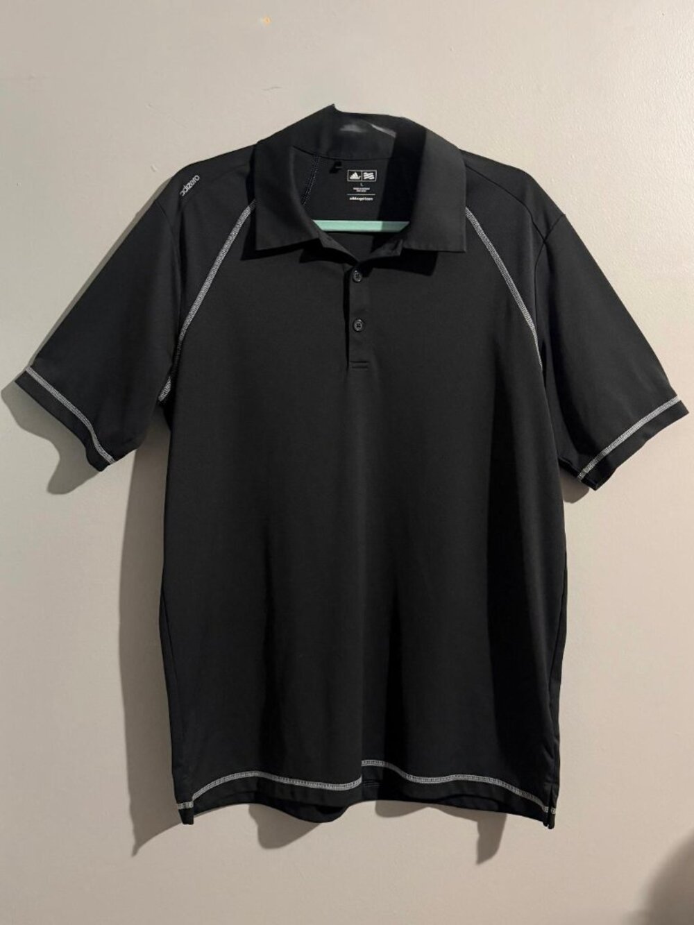Adidas Adizero Golf Polo Men's Black Performance Athletic Shirt